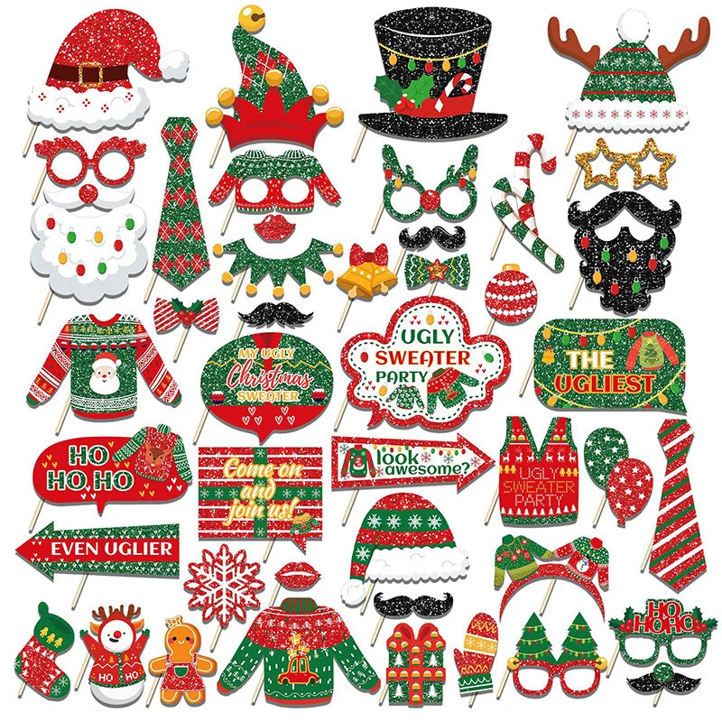 Accessoires Fun Noël Photobooth Unique