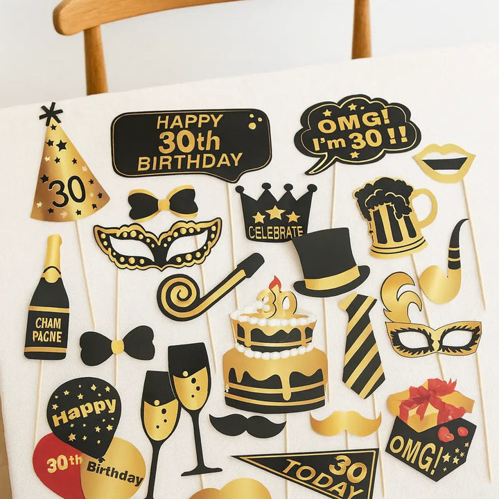 Accessoires Photo 30 Ans Doré