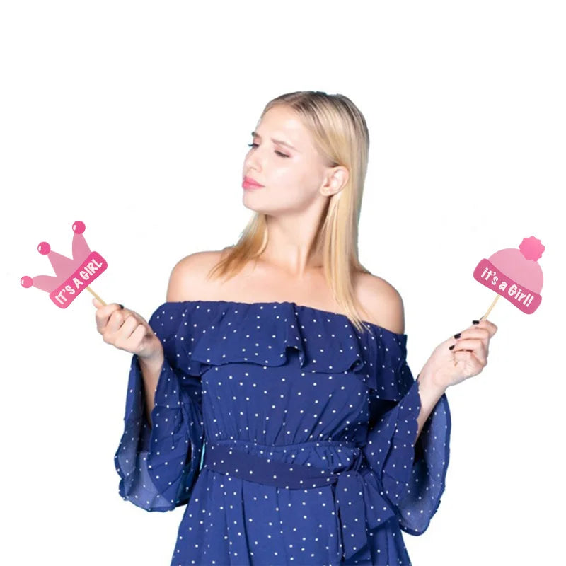 Accessoires Photo Révélation Sexe Fille Festive