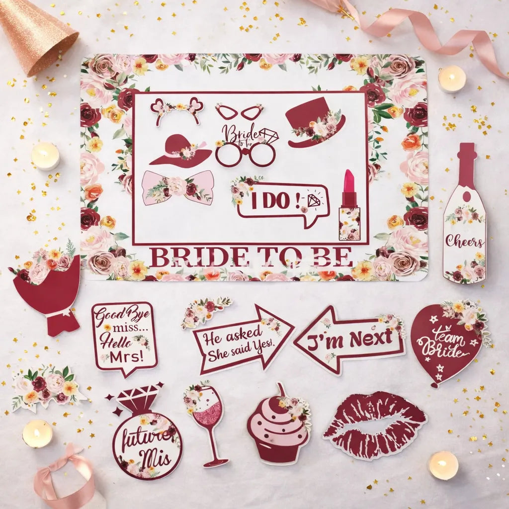 Accessoires Photobooth Bride to Be Festive