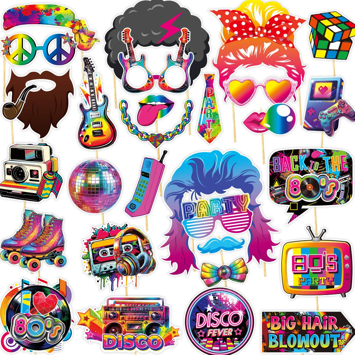 Accessoires Photobooth Disco Festive