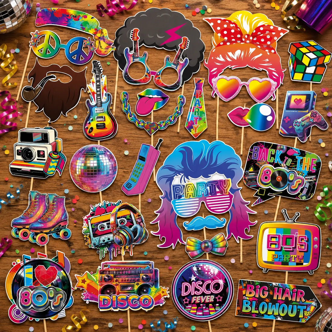 Accessoires Photobooth Disco Moderne