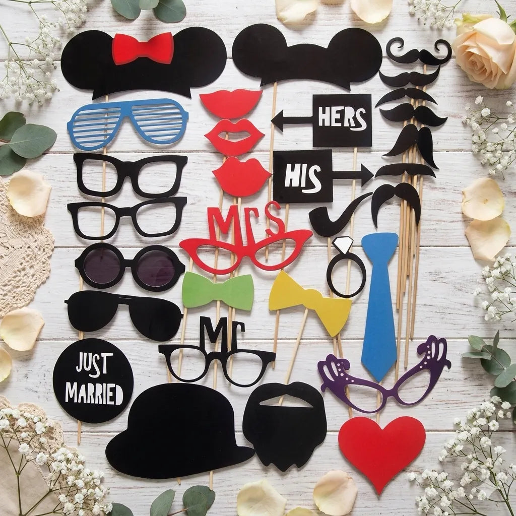 Accessoires Photobooth Mariage Amusants Chic