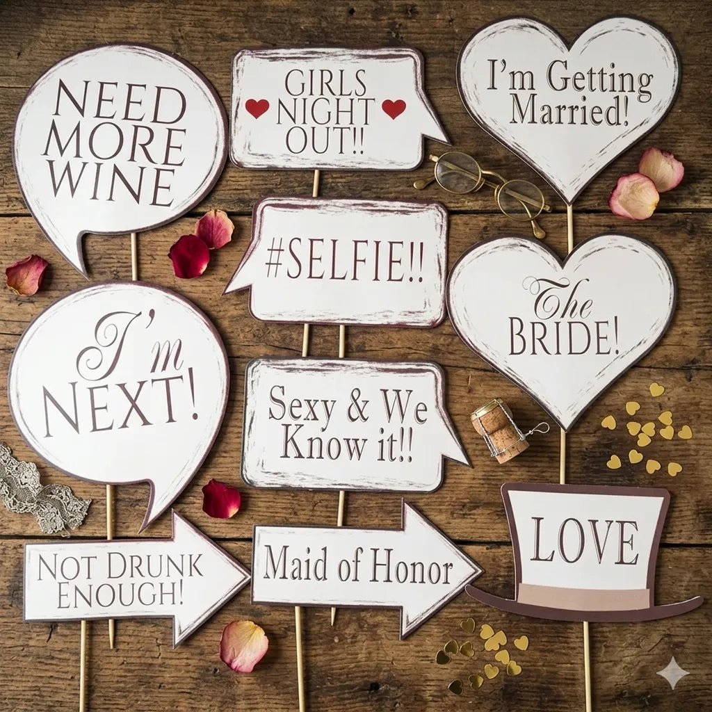 Accessoires Photobooth Mariage Minimalistes Chic