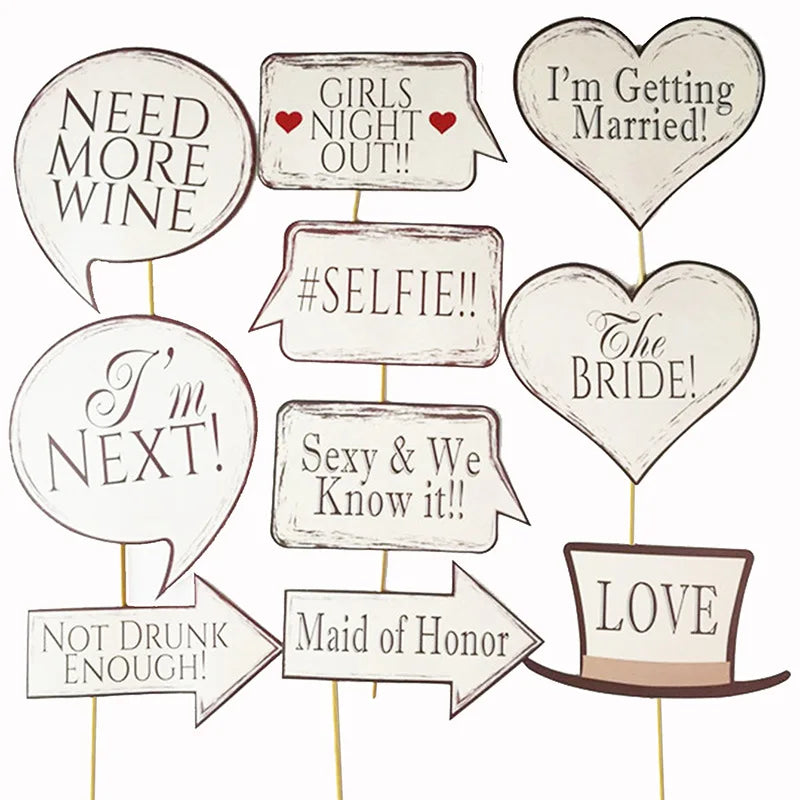 Accessoires Photobooth Mariage Minimalistes Unique