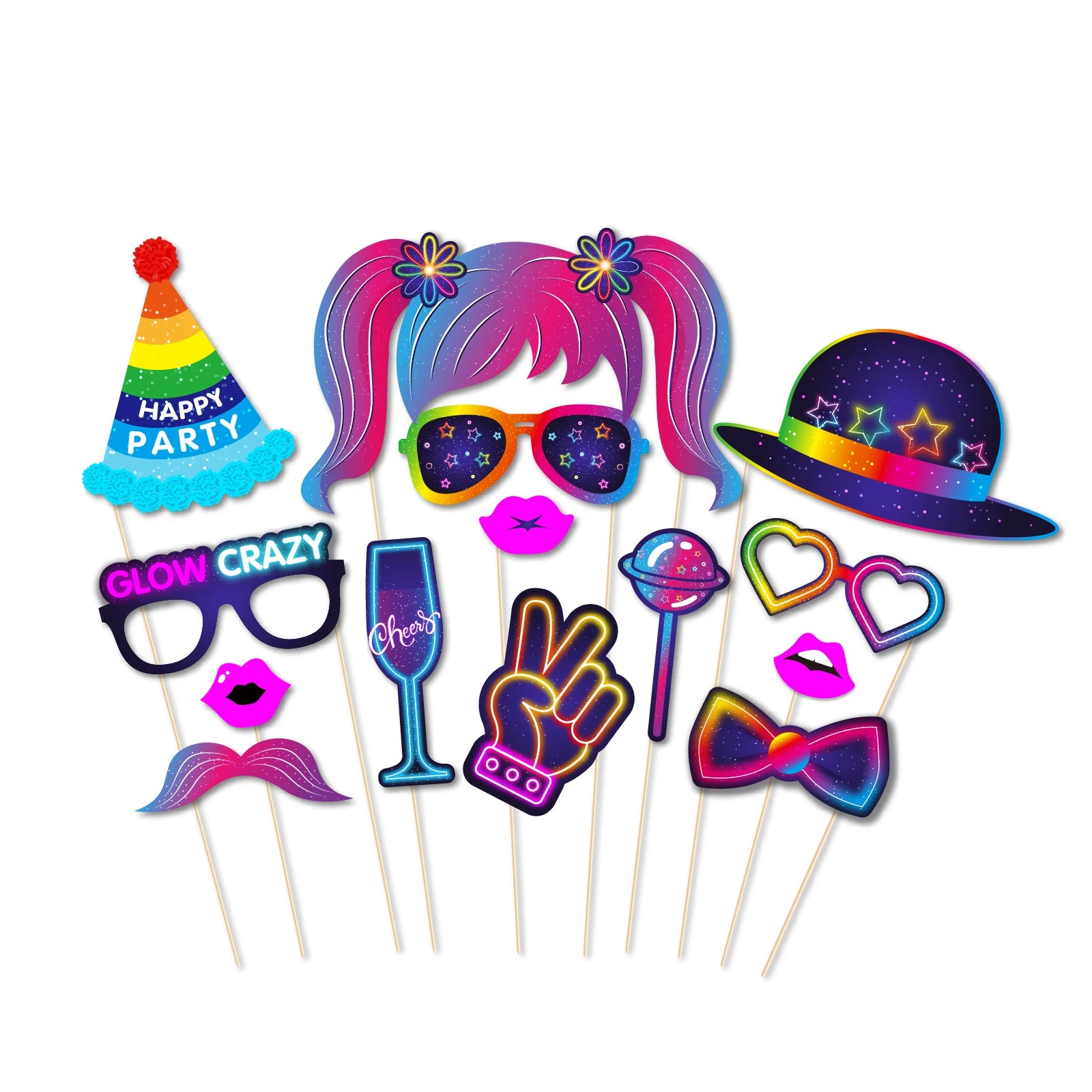 Accessoires Photobooth Multicolore Originale