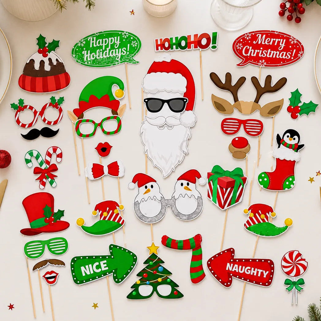 Accessoires Photobooth Noël Fun