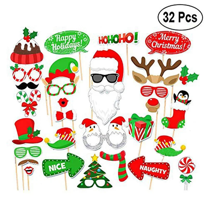 Accessoires Photobooth Noël Fun Festive