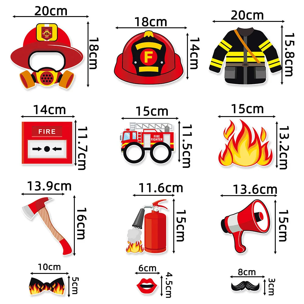 Accessoires Photobooth Pompier Fun