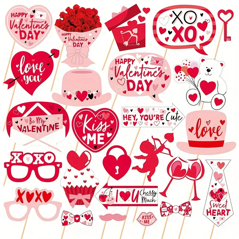 Accessoires Selfie Saint-Valentin Romantique