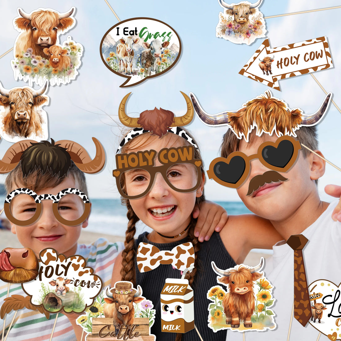 Accessoires Selfie Vache Fun Unique