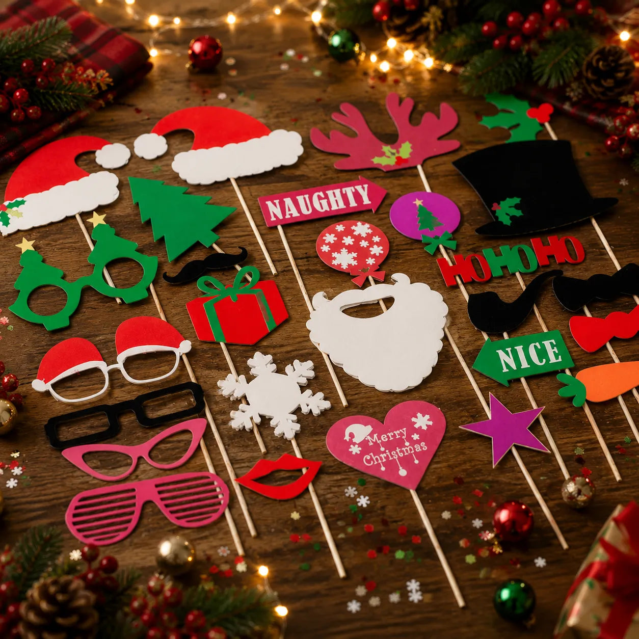 Accessoires pour Photo de Noël Festive