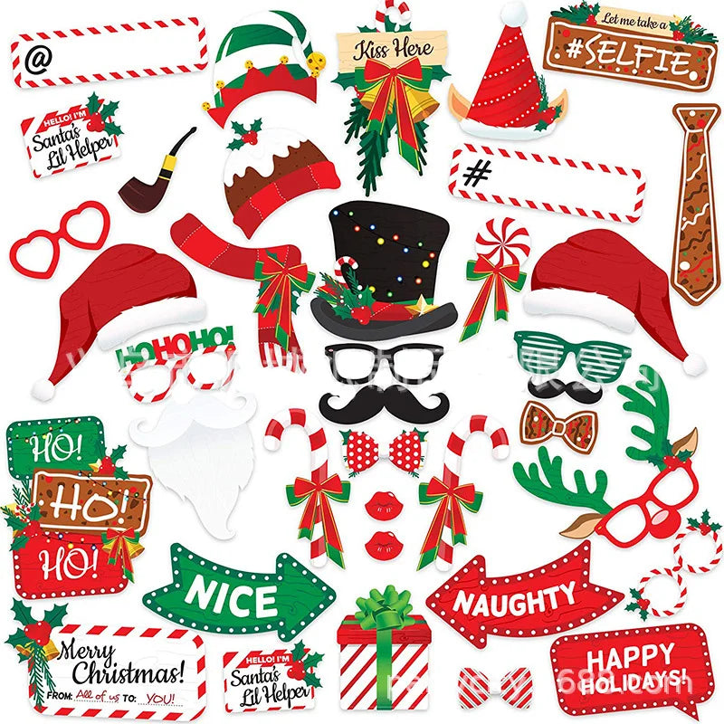 Accessoires pour Photobooth Noël Festive