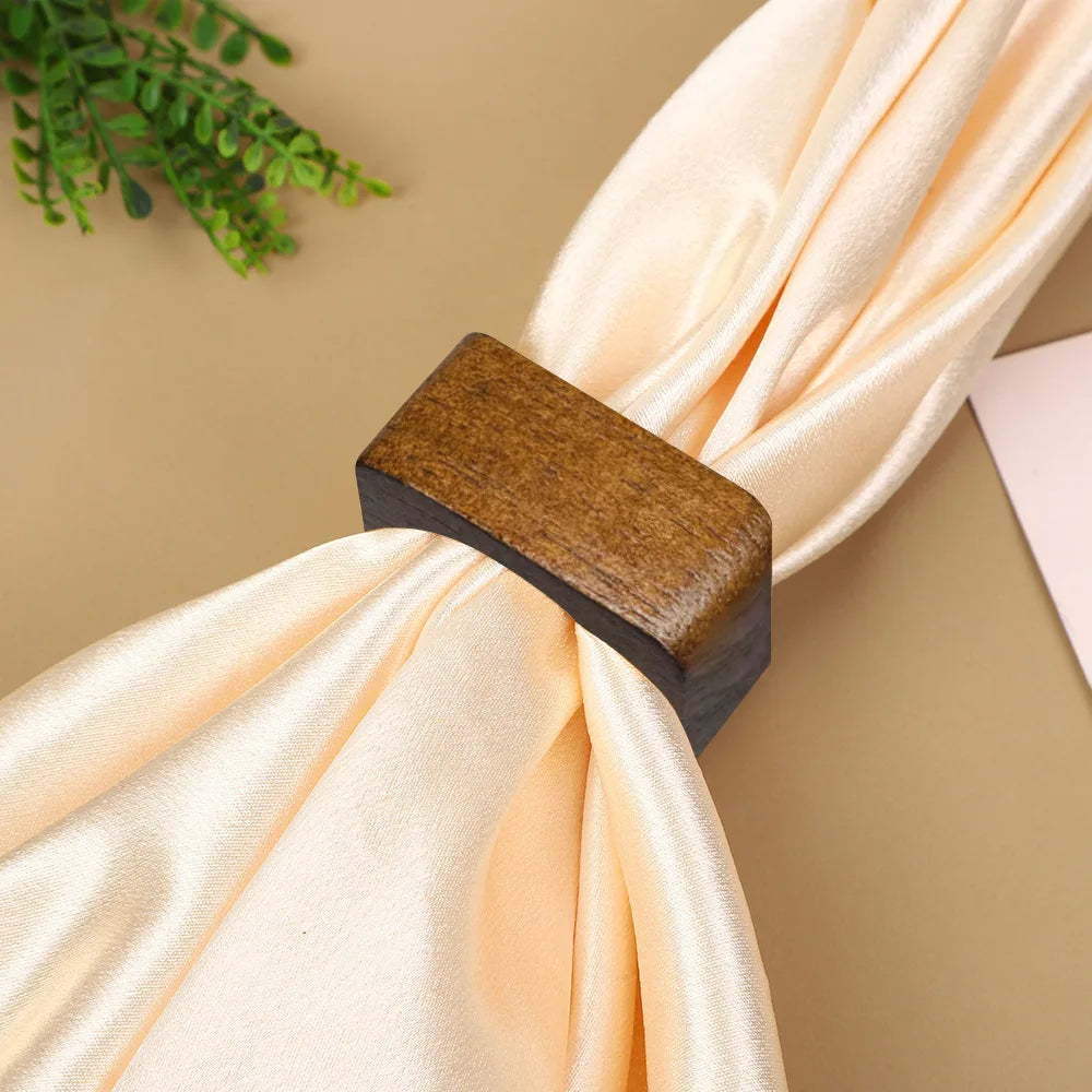 Anneau de Serviette Mariage Carré Beau