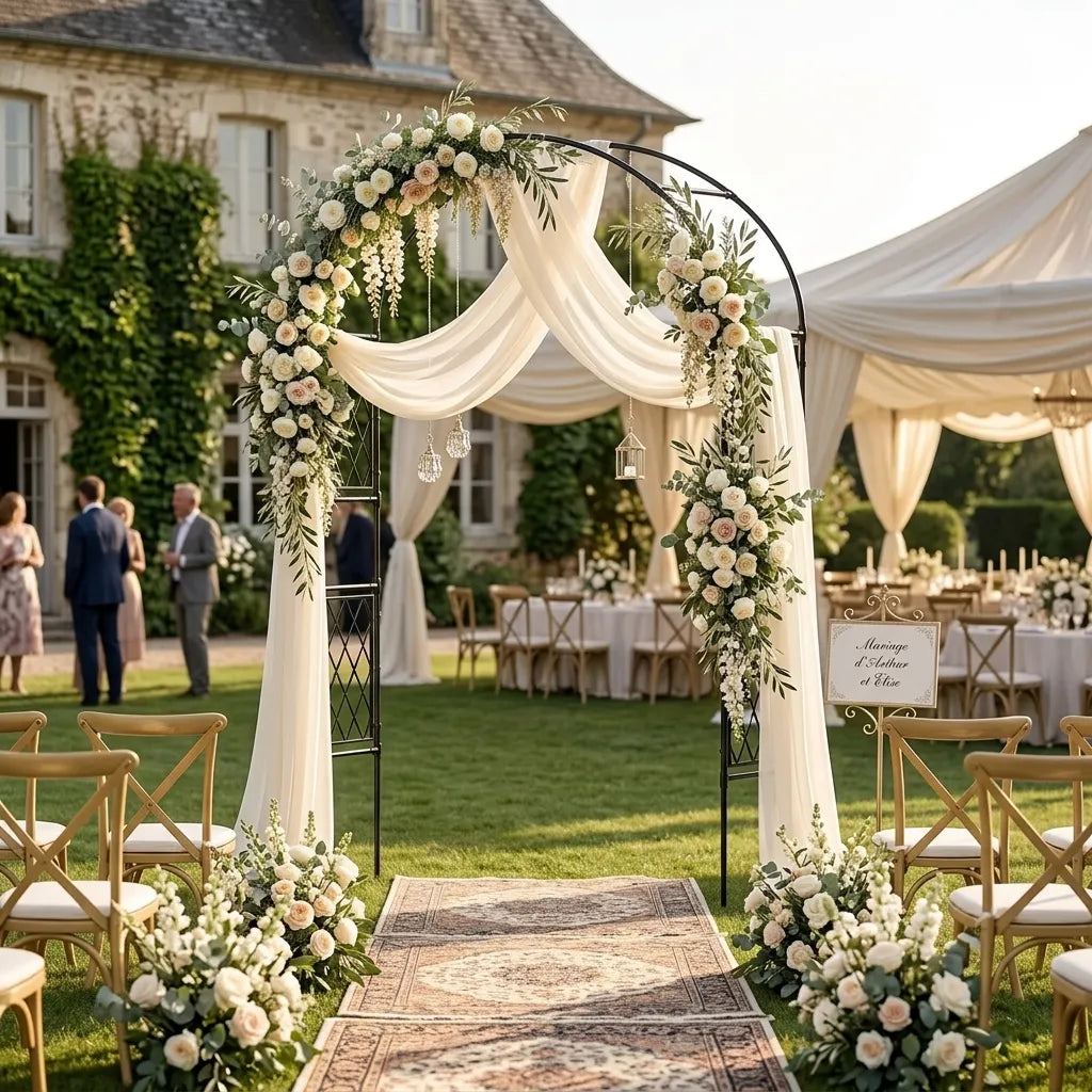 Arc Décoratif Mariage en Métal Minimaliste