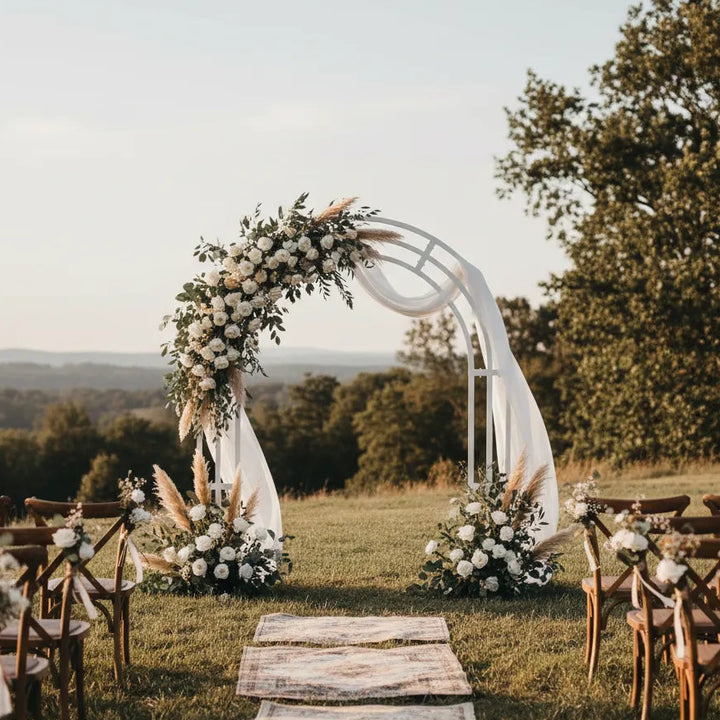 Arc Métallique Blanc Déco Mariage
