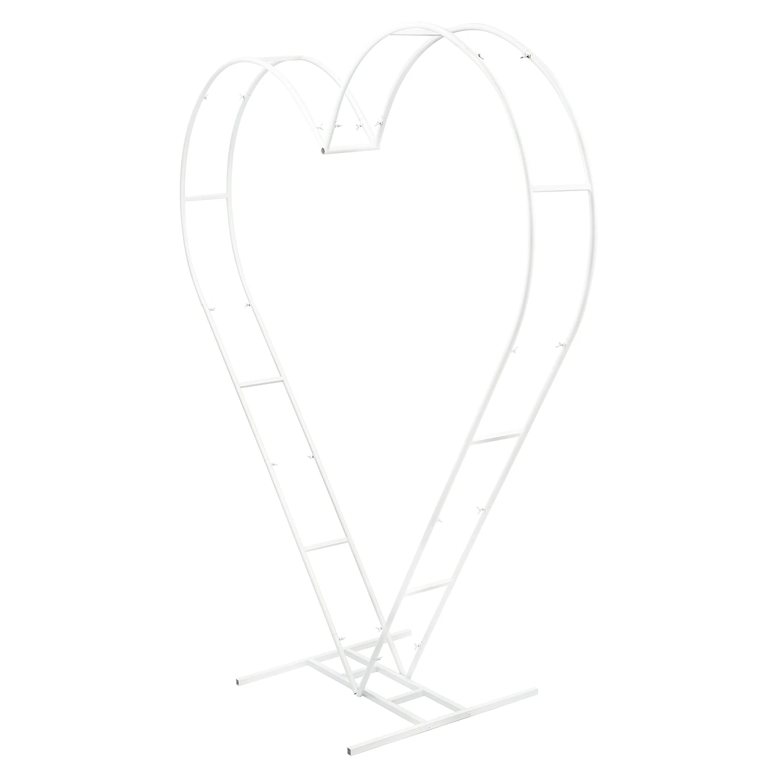 Arche Mariage Cœur Blanc Raffiné