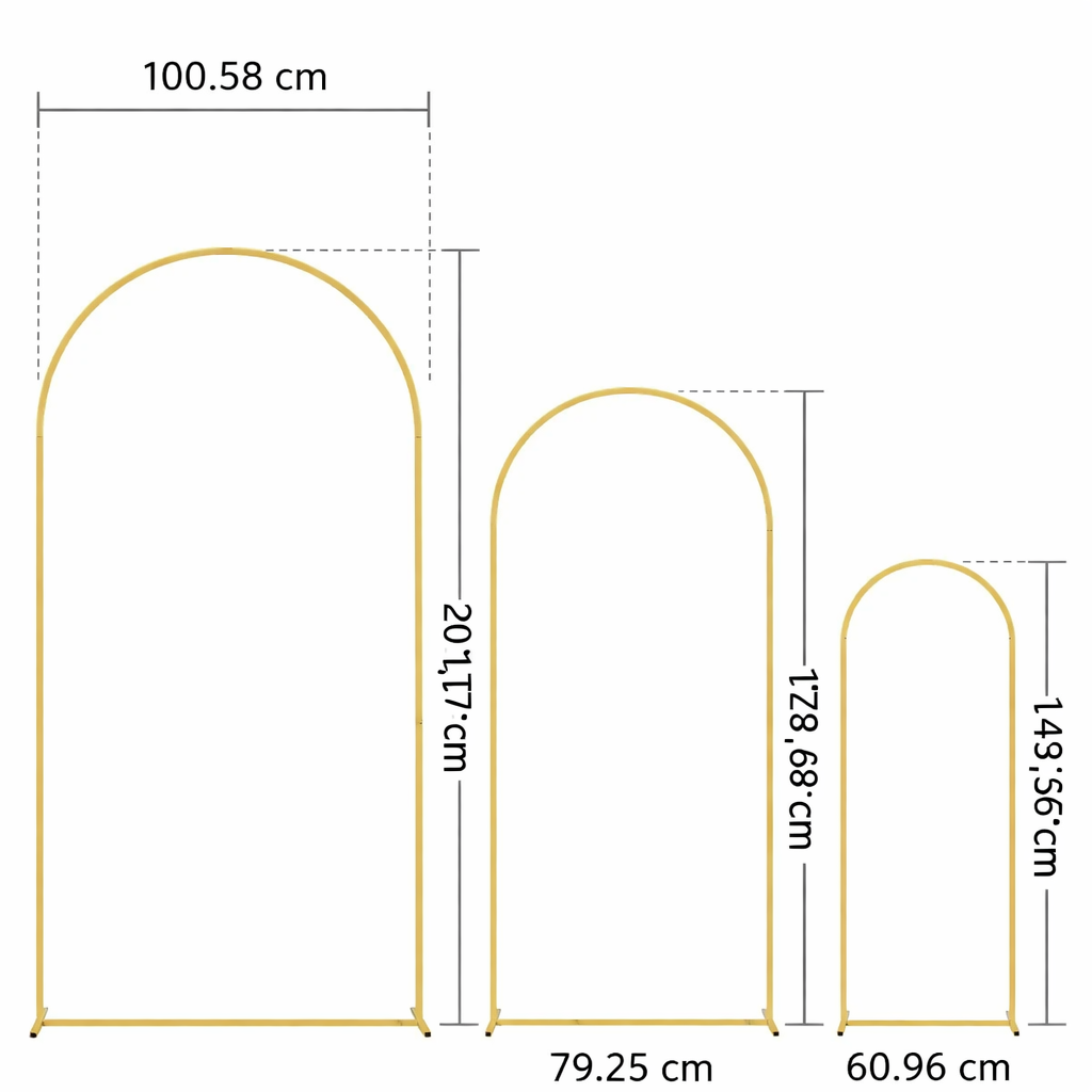 Arche Mariage Dorée Design Dimensions