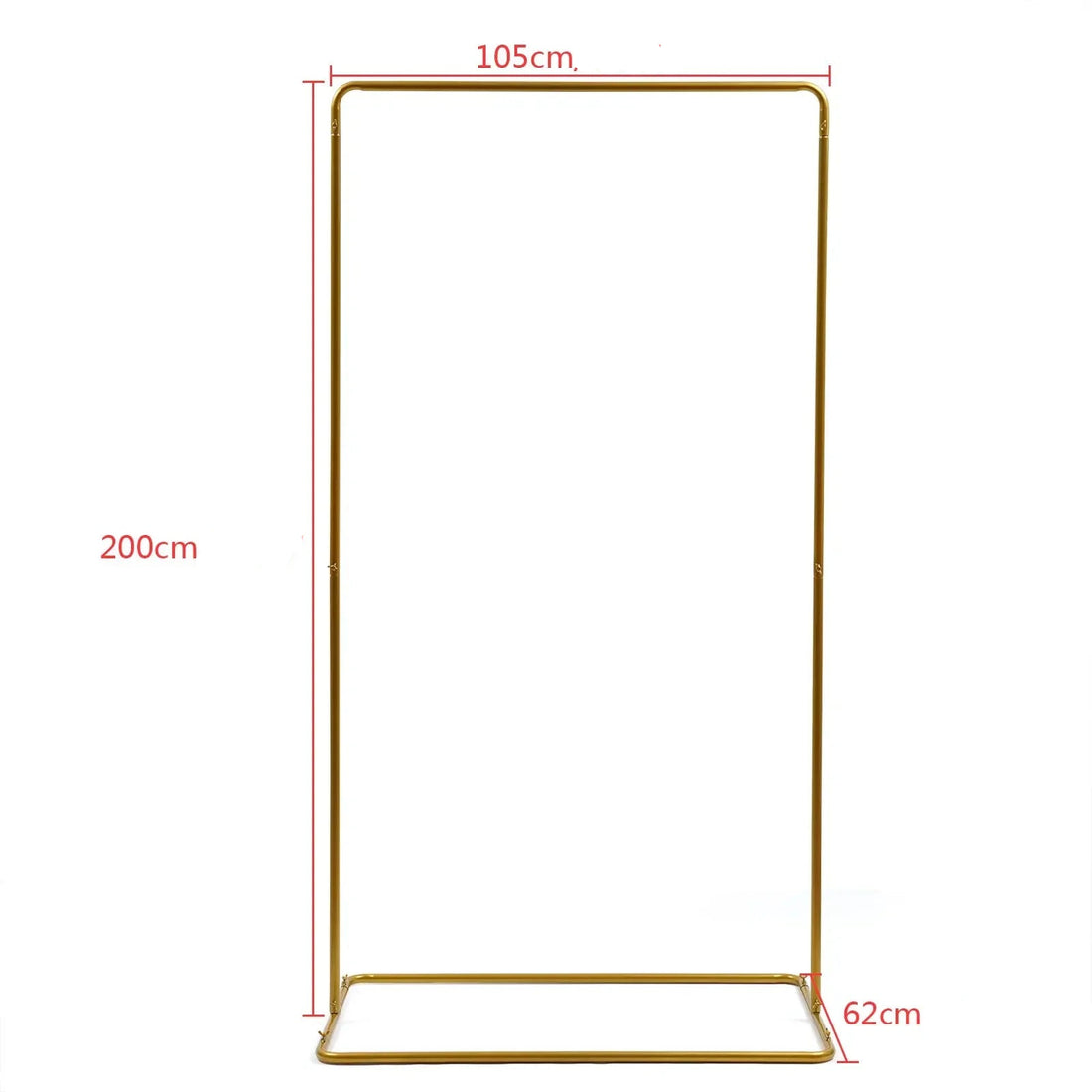 Arche Mariage Rectangulaire Doré en Métal luxe