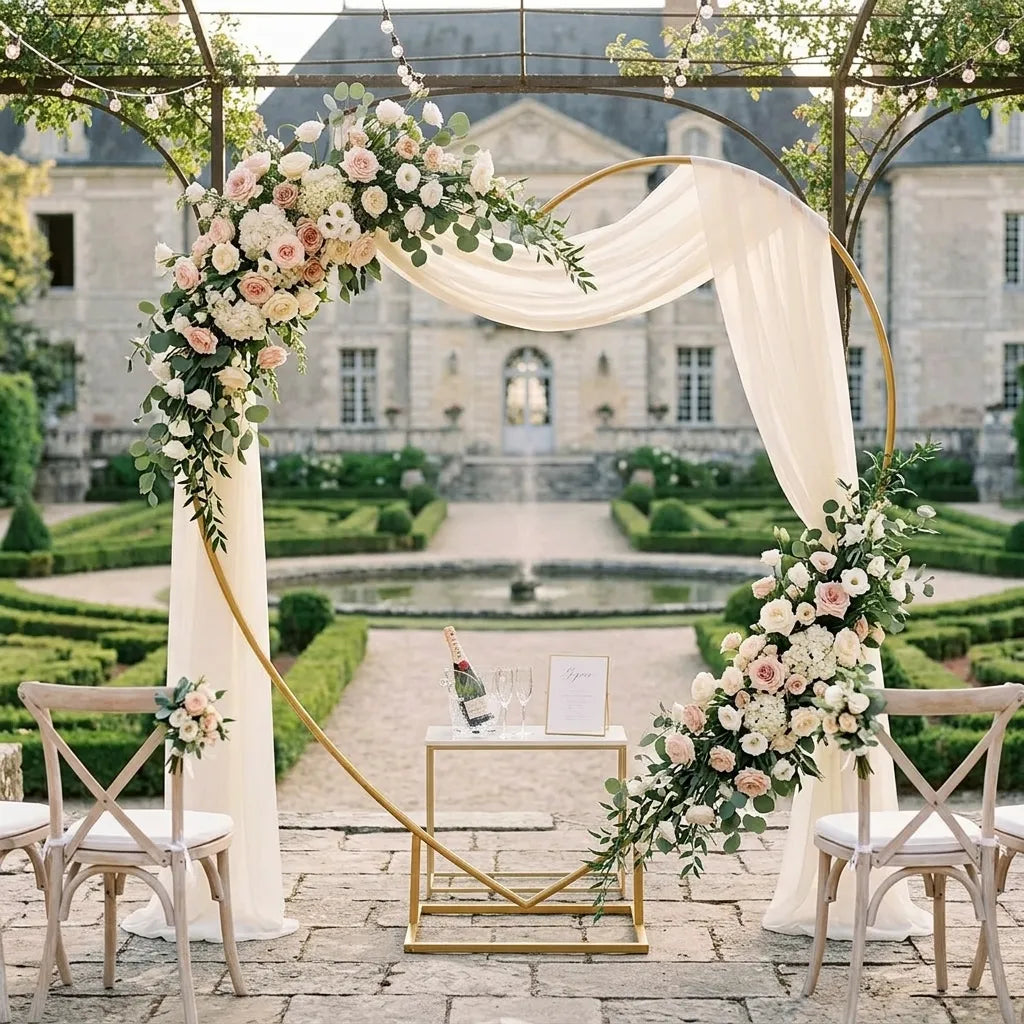 Arche Mariage Élégante Cœur Minimaliste