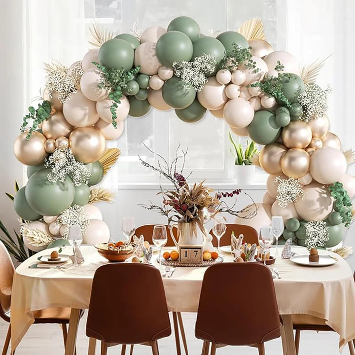 Arche de Ballons Vert Sauge Mariage