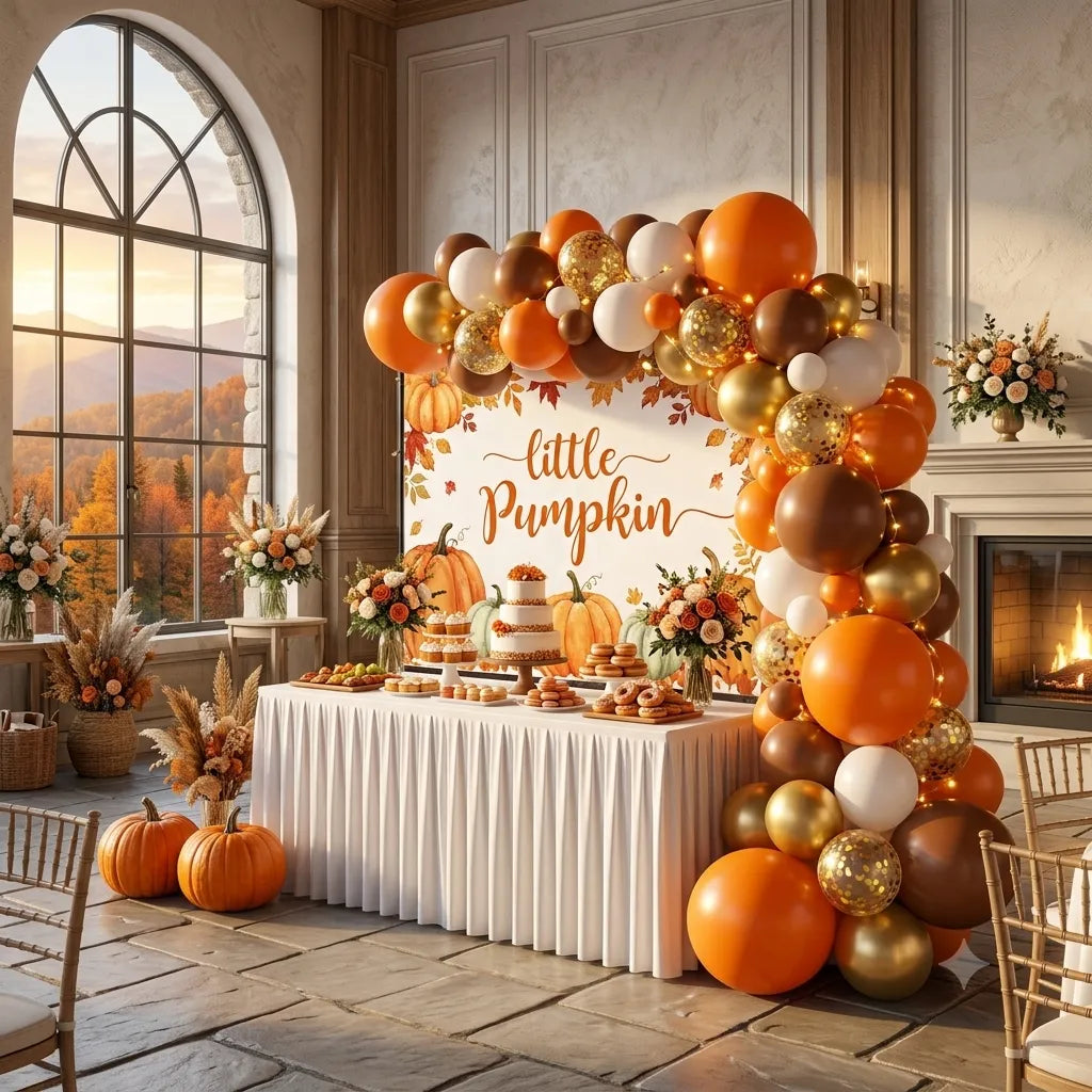Arche de Ballons aux Couleurs d’Automne