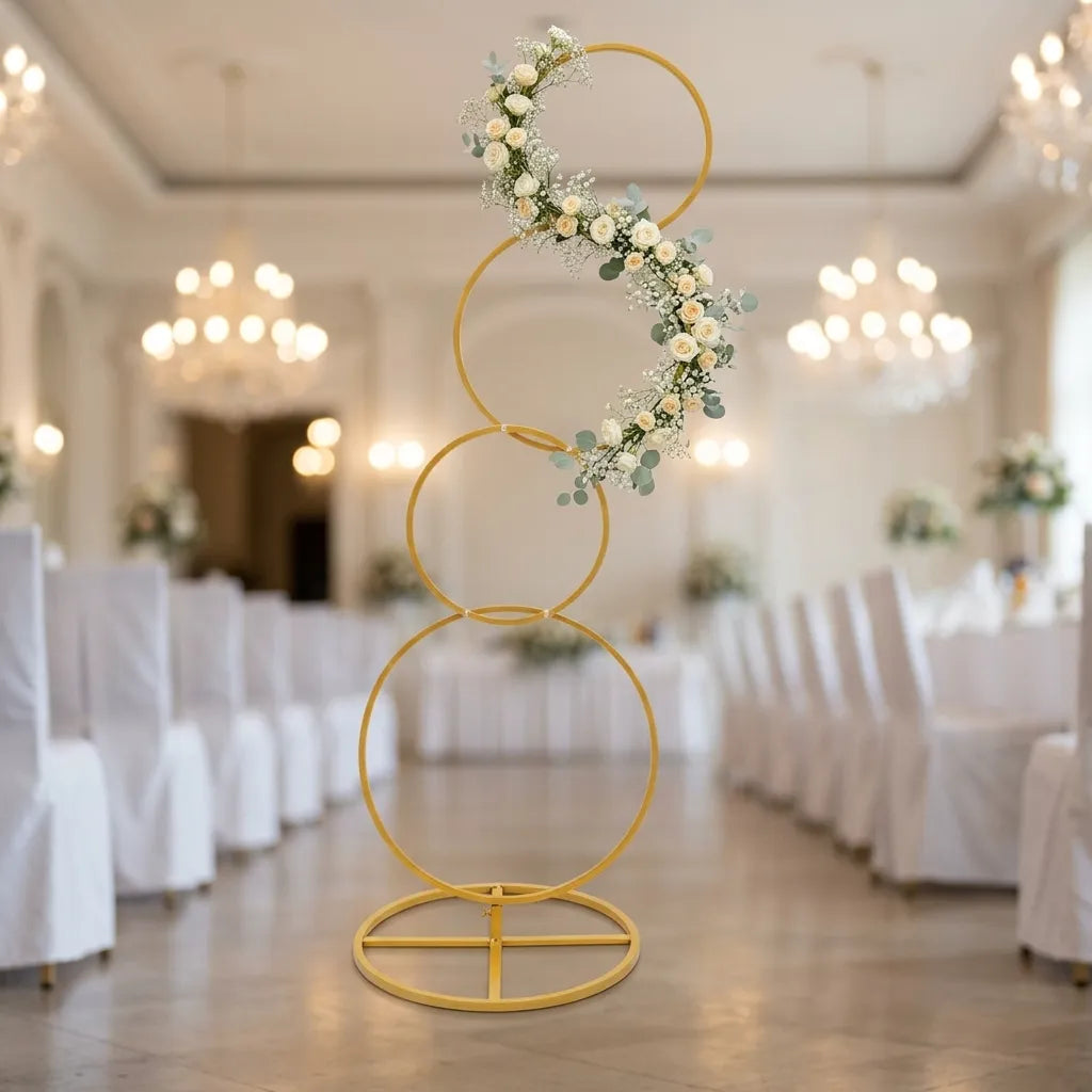 Arche de Mariage Cercles Raffinée