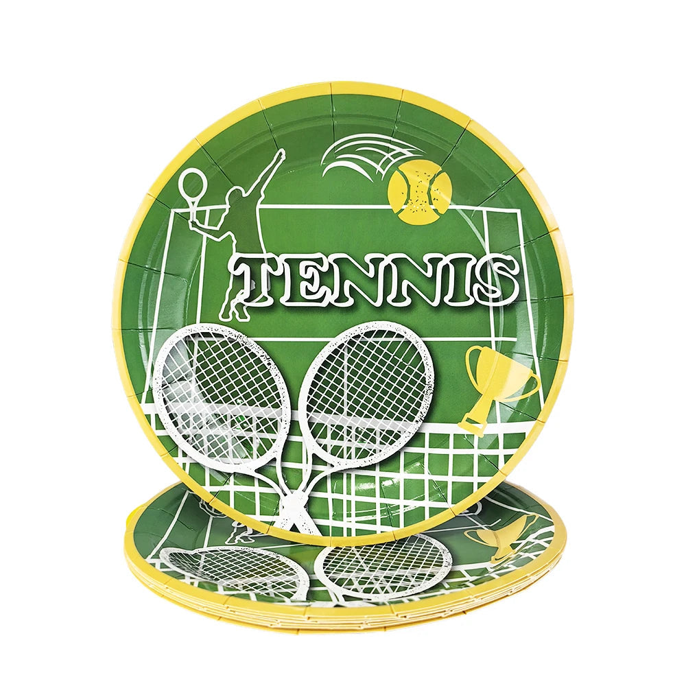 Assiette Anniversaire Thème Tennis
