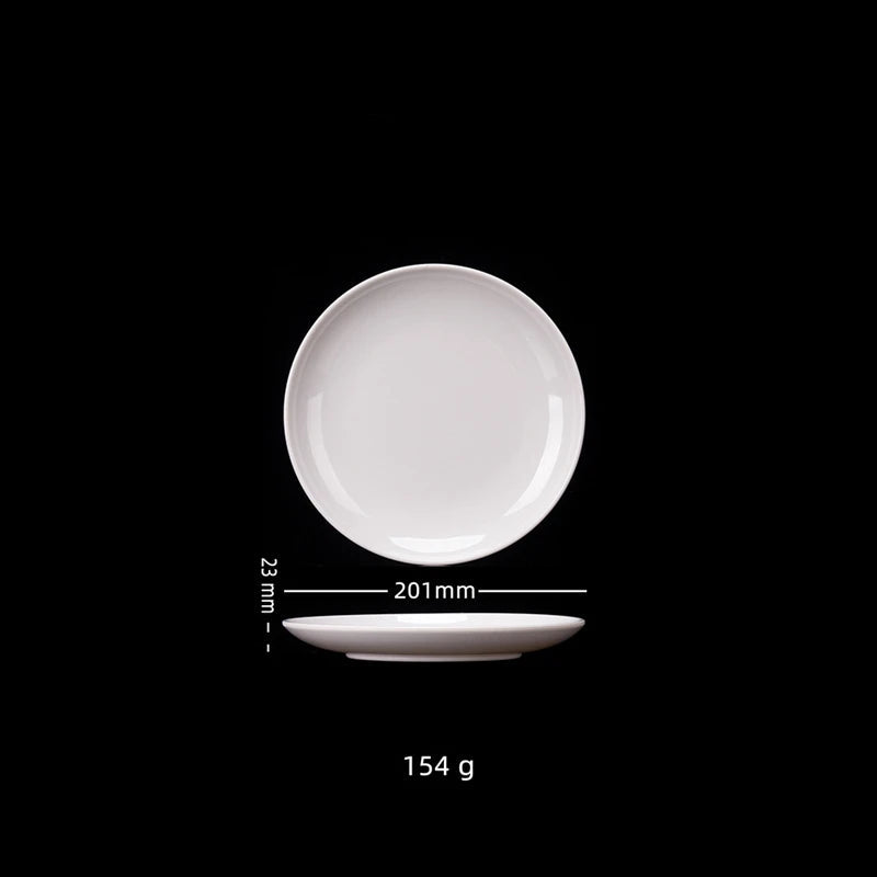 Assiette Blanche en Mélamine de Qualité Classe