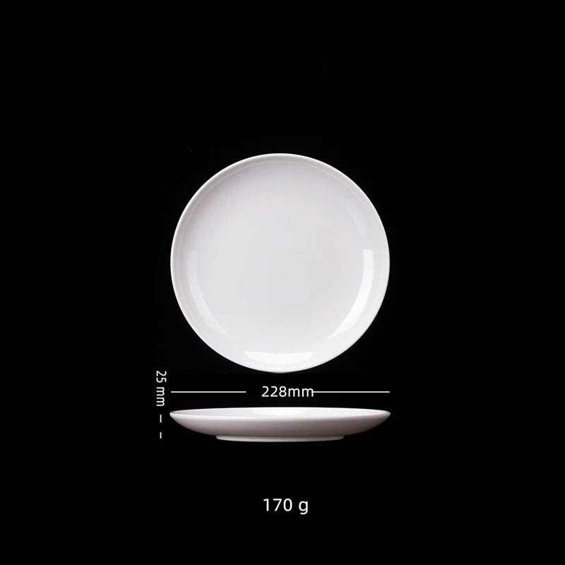 Assiette Blanche en Mélamine de Qualité Durable