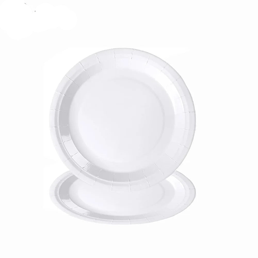 Assiette Jetable Blanche 18 cm