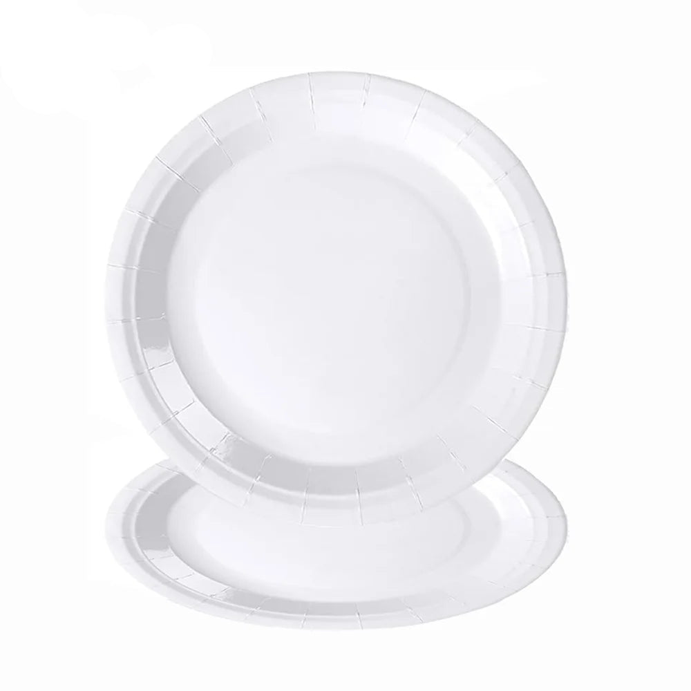 Assiette Jetable Blanche Epuré 23 cm