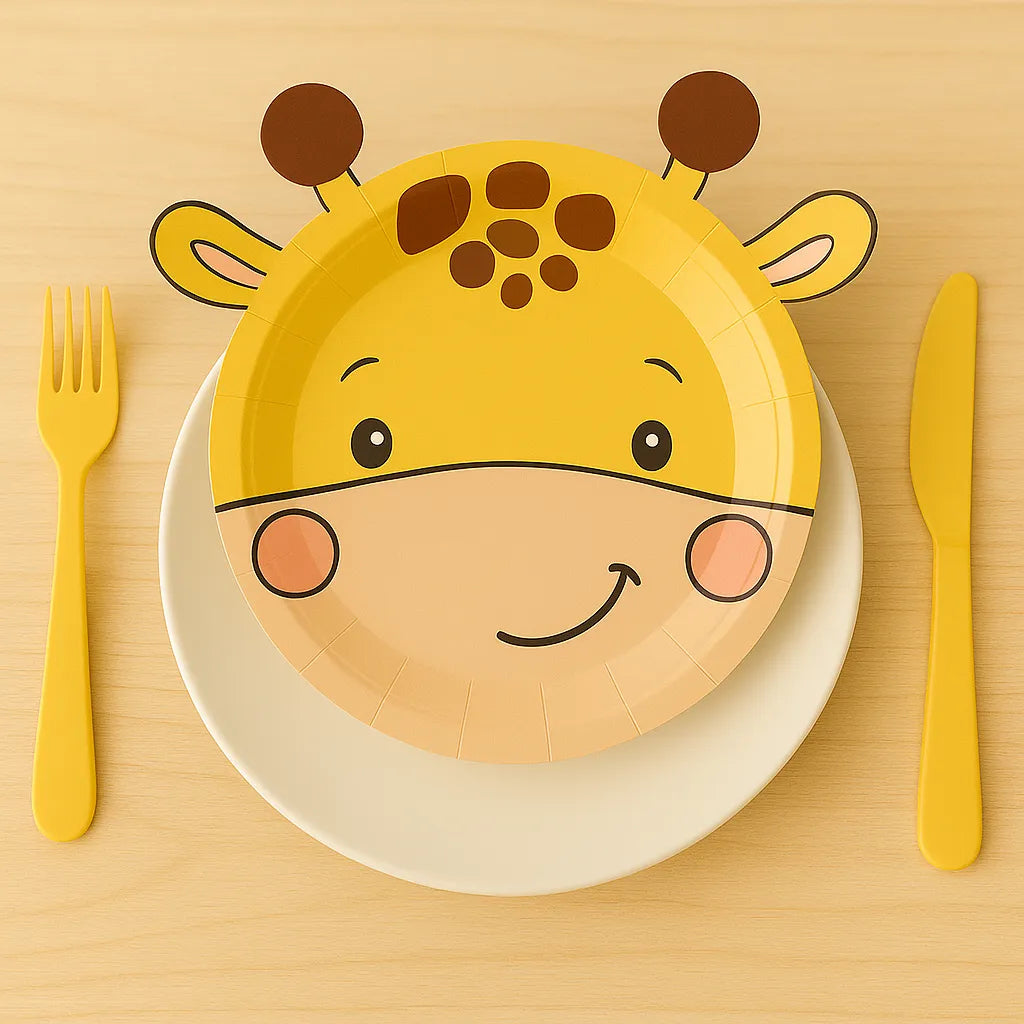 Assiette Jetable Girafe