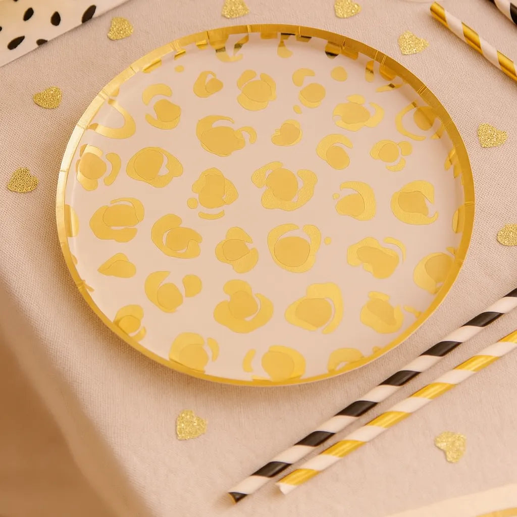 Assiette Jetable Imprimé Léopard