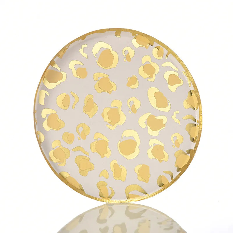 Assiette Jetable Imprimé Léopard
