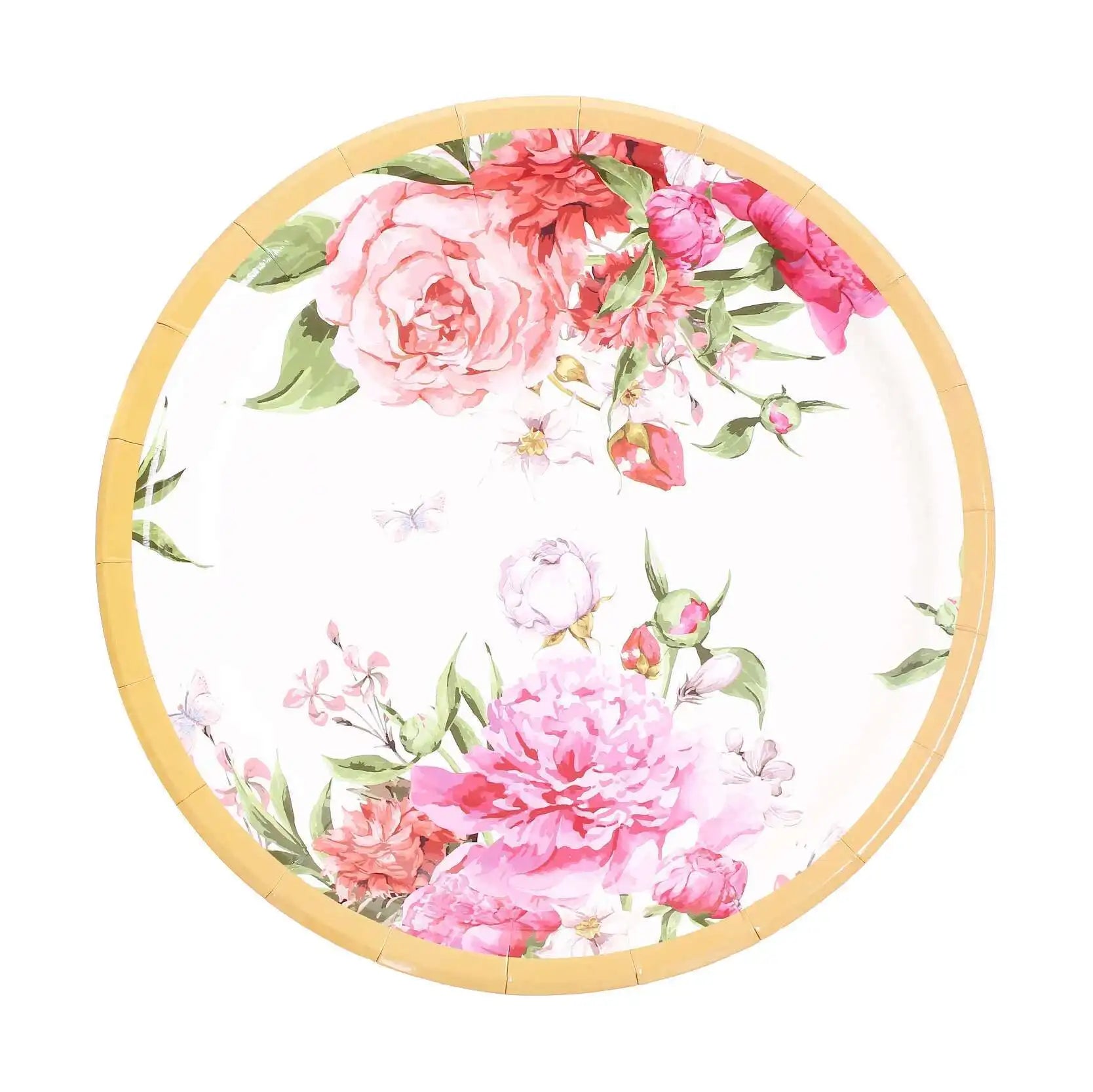 Assiette Jetable Mariage Champêtre Belle
