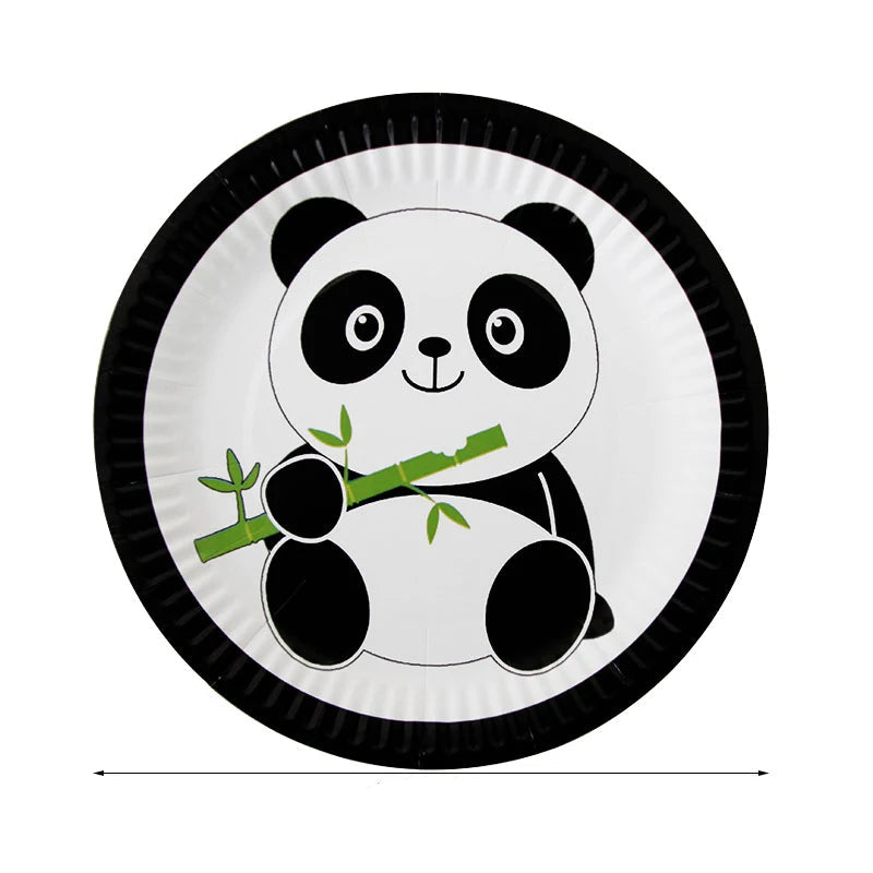Assiette Jetable Panda Mignon