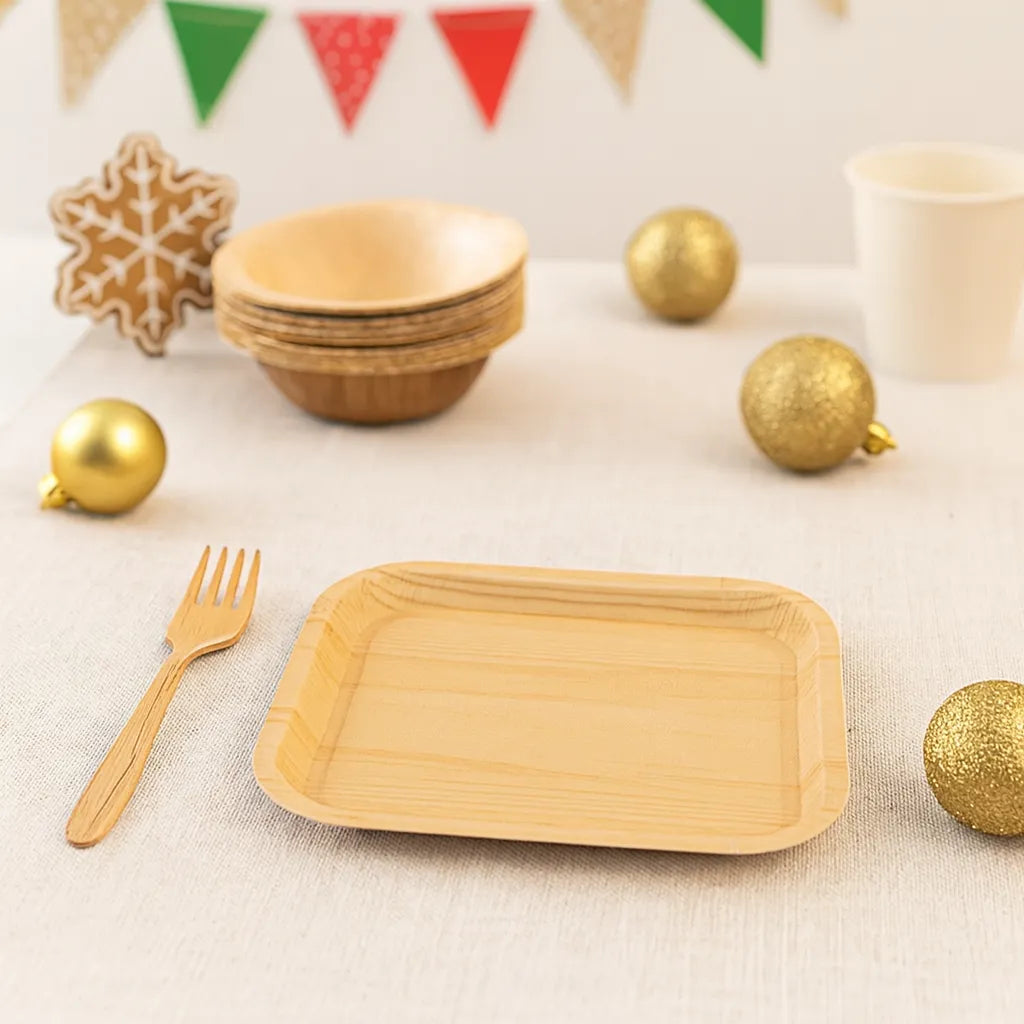 Assiette Jetable Rectangulaire Uni