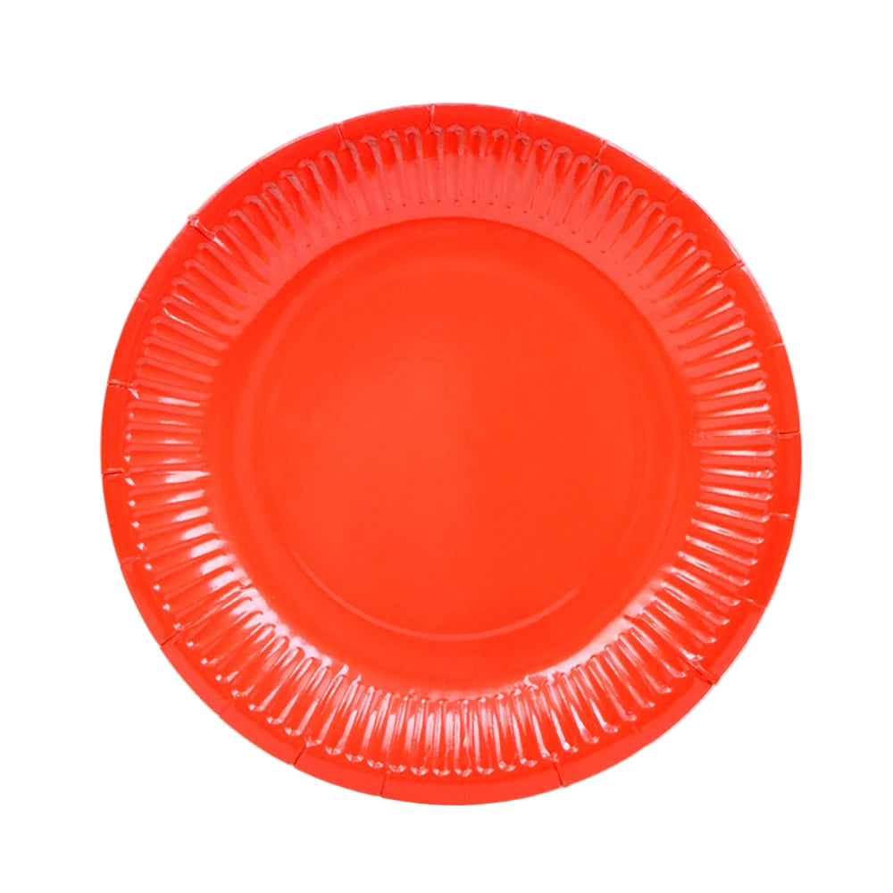 Assiette Jetable Rouge Design