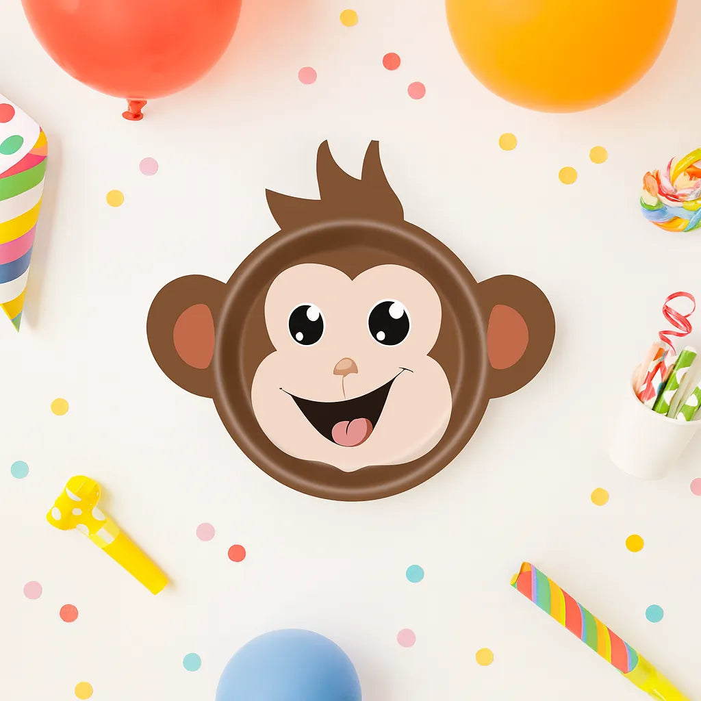 Assiette Jetable Singe Mignon