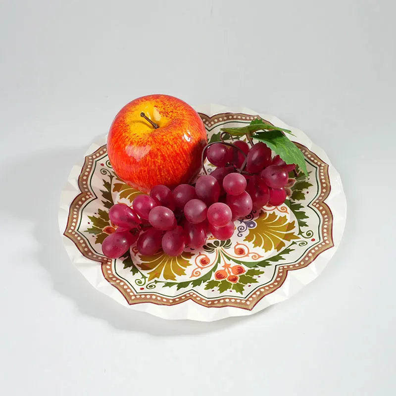 Assiette Jetable Vintage Pratique 