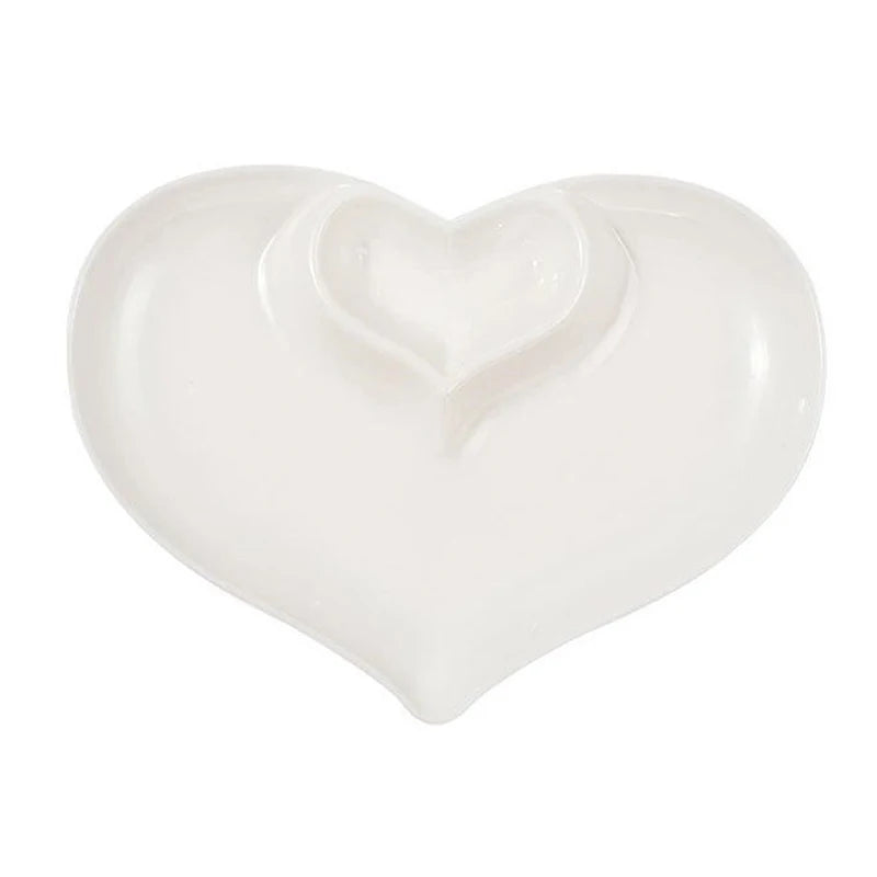 Assiette Originale Cœur en Plastique chic
