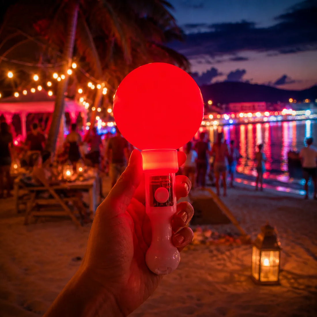 Bâton Lumineux à Boule Rouge