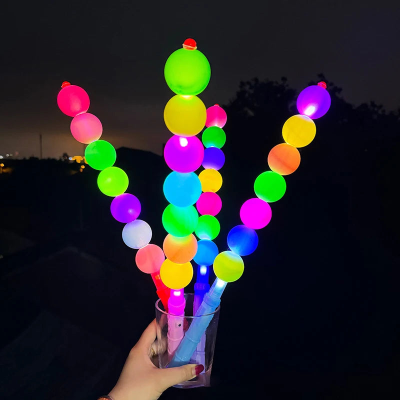 Bâton Lumineux à Boules Colorées Festif