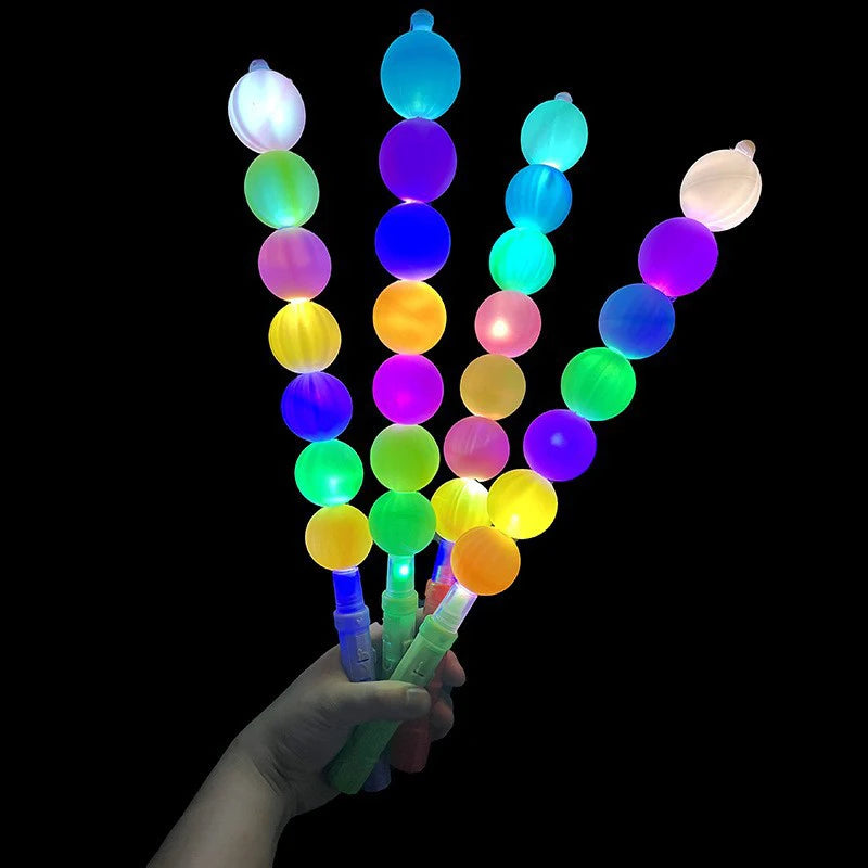 Bâton Lumineux à Boules Colorées Scintillants