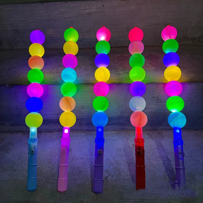Bâton Lumineux à Boules Colorées Unique