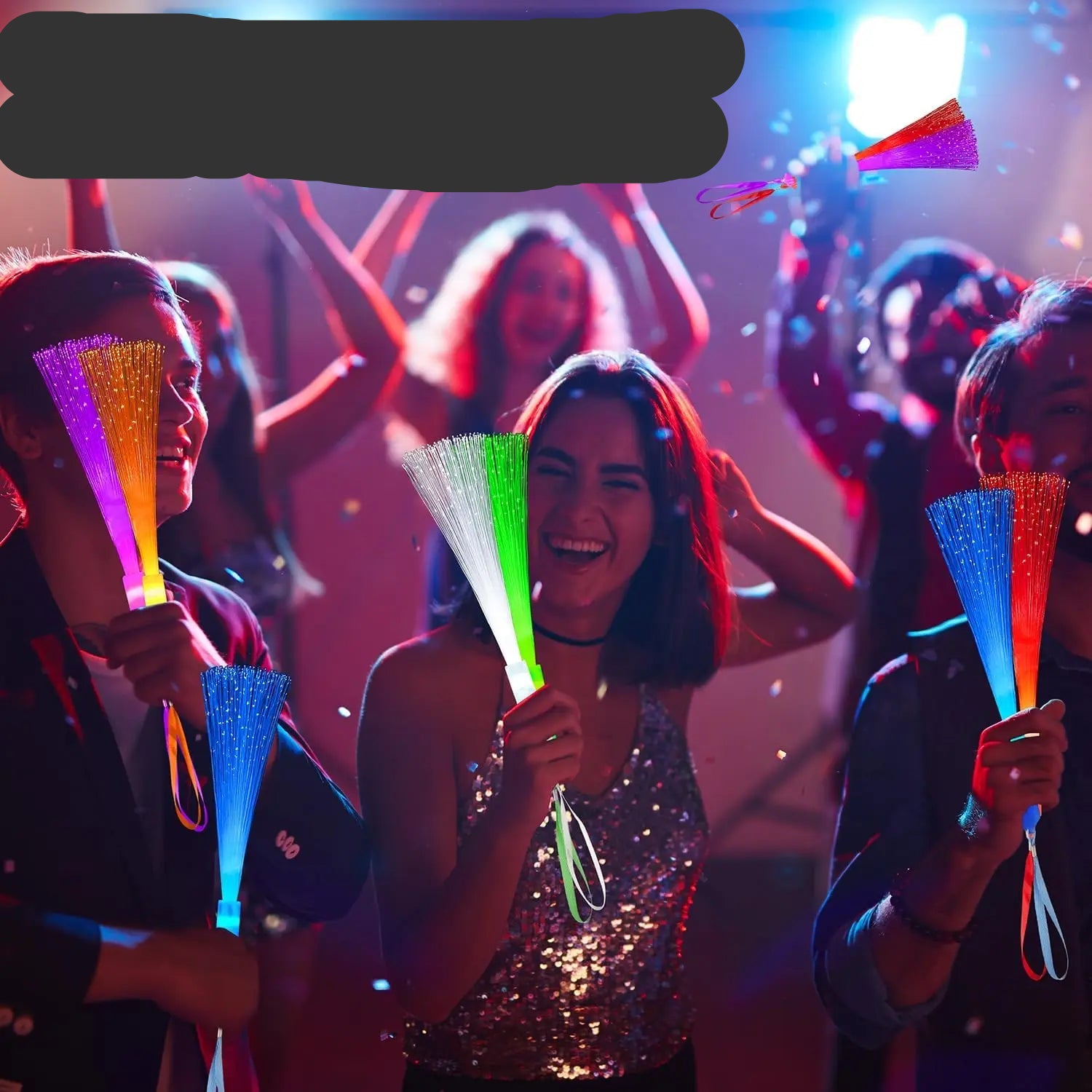 Bâton Lumineux Festif à Fibre Optique magique
