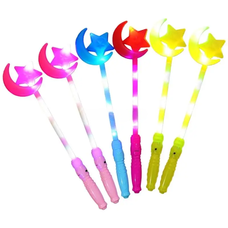 Bâton Lumineux Festif Lune Etoile Design