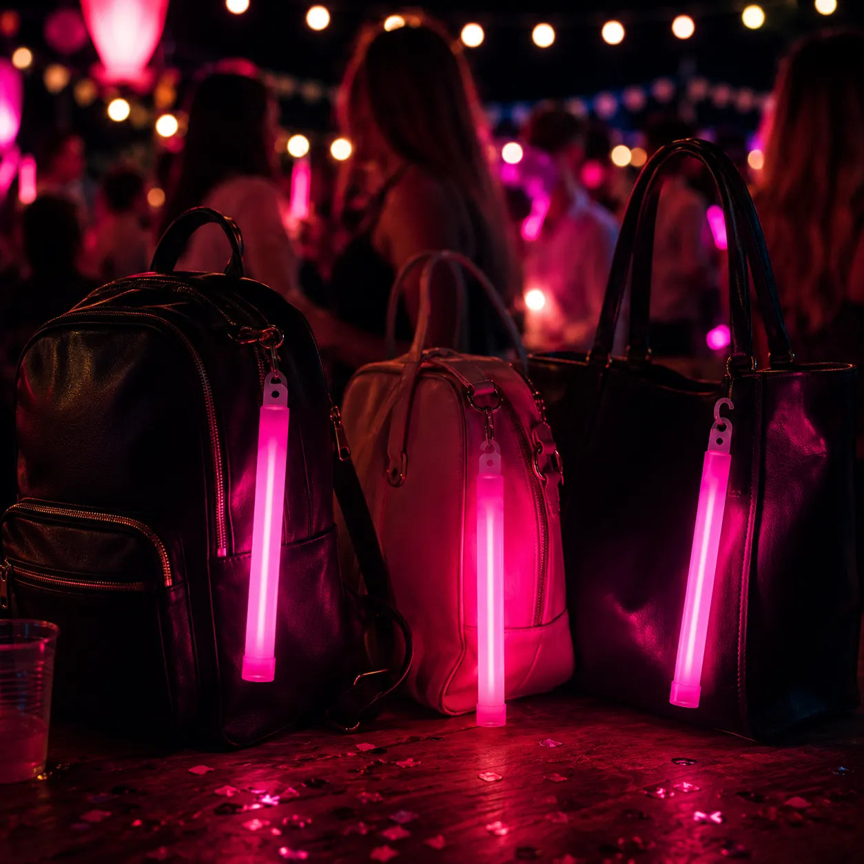 Bâton Lumineux Roses de Fête à Crochet