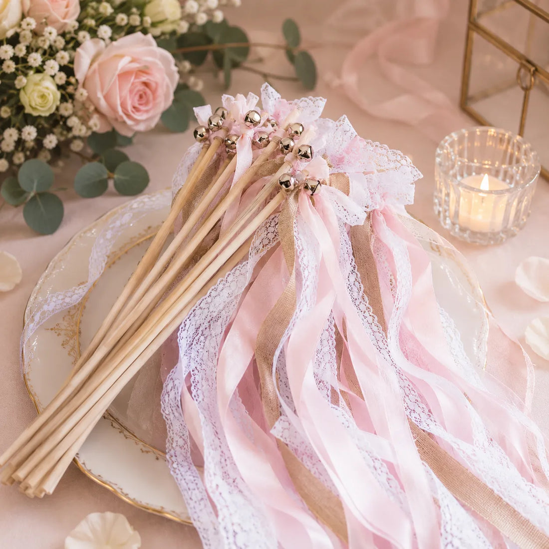 Baguette De Rubans Bohème Rose